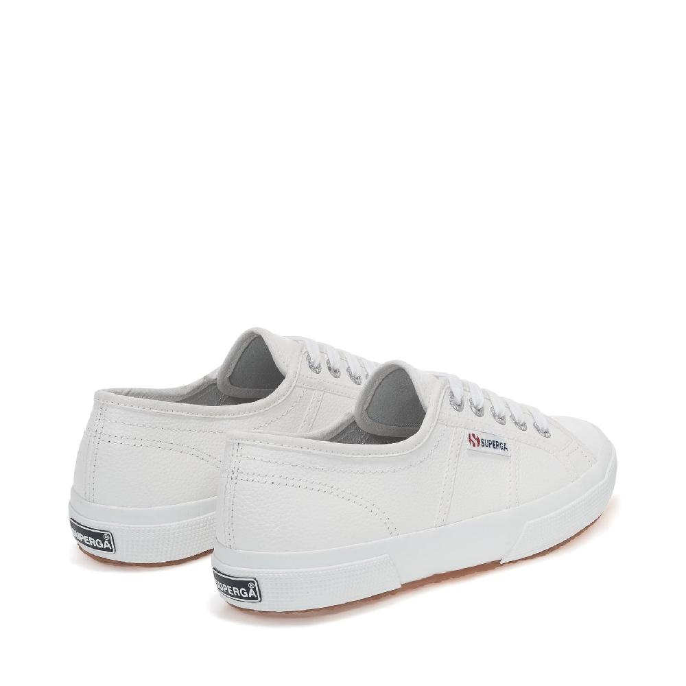 Superga 2750 TUMBLED LEATHERWHITE Offerte esclusive