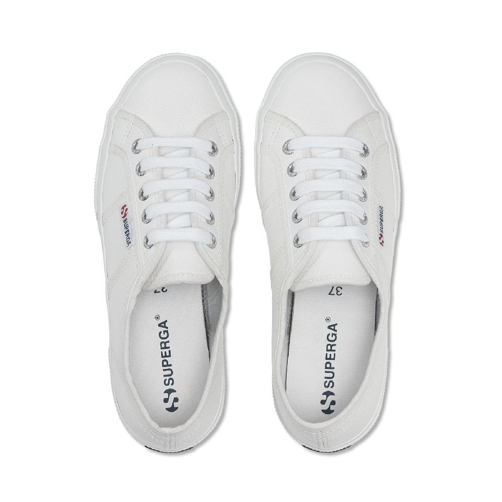 Superga 2750 TUMBLED LEATHERWHITE Offerte esclusive