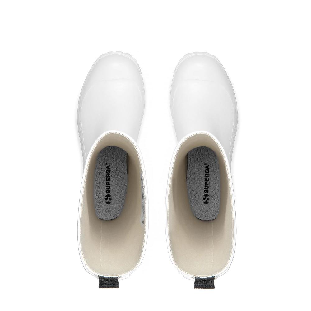 Superga 799 RUBBER BOOTS LETTERINGWHITE Lightning offer