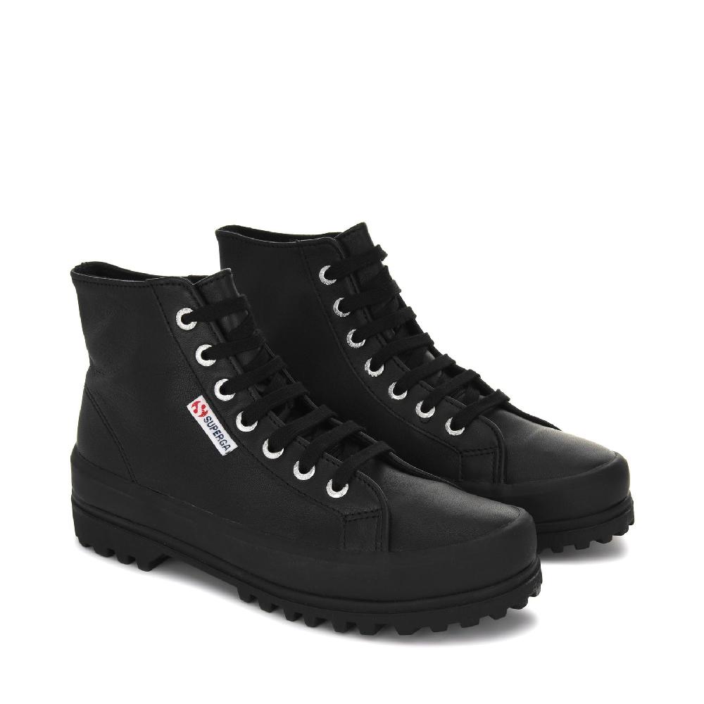 Superga 2341 ALPINA NAPPAFULL BLACK Liquidazione