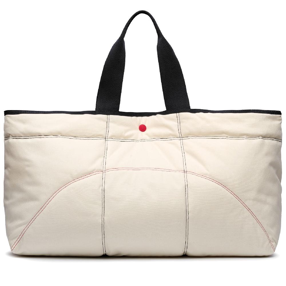 Superga MAXI PADDED WAXED CANVAS TOTE BAG COLORBLOCKWHITE AVORIO-NAVY-RED Offerta settimanale