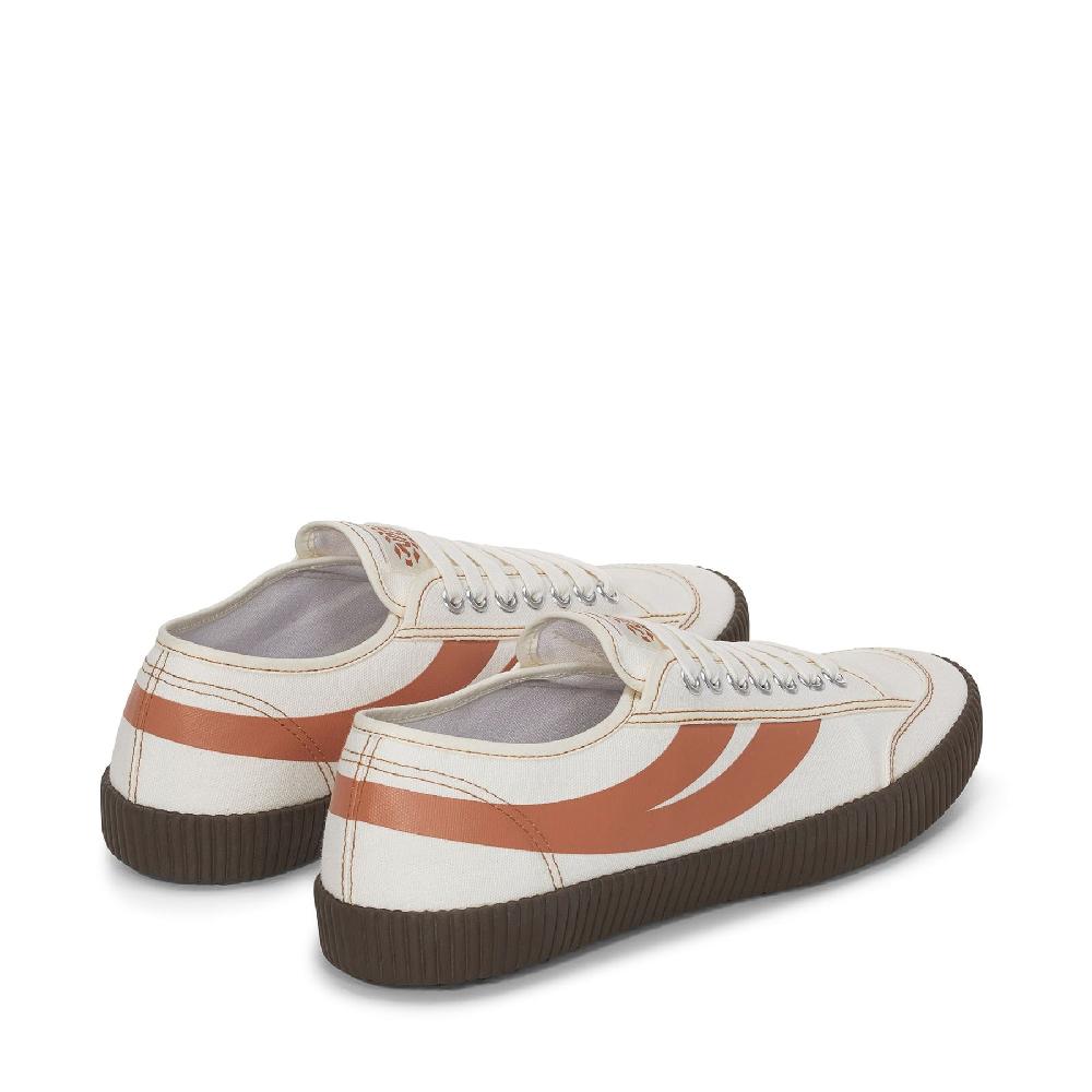 Superga 2619 ST 1WHITE AVORIO-BROWN LEATHER Moda