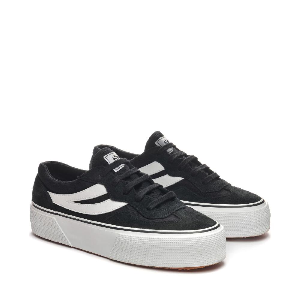 Superga 3041 REVOLLEY COLORBLOCK PLATFORMBLACK-WHITE Limitato a 3 giorni