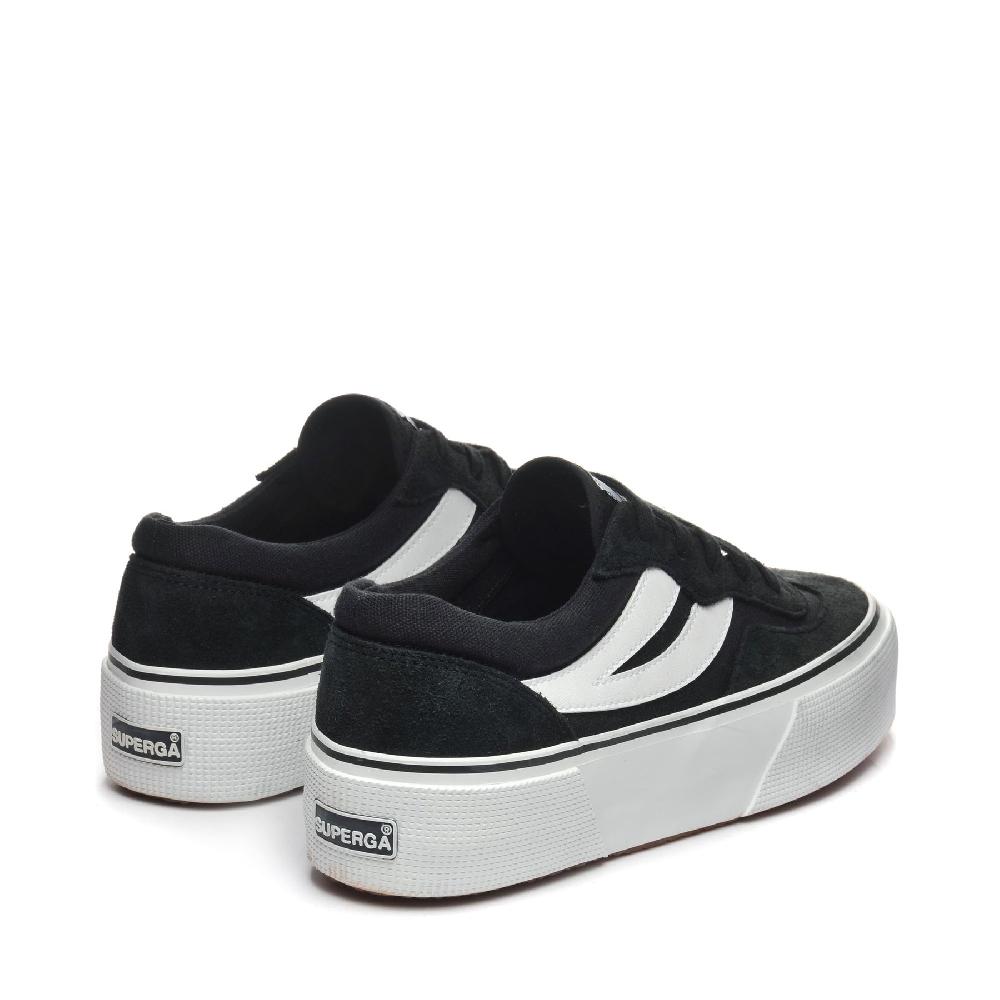 Superga 3041 REVOLLEY COLORBLOCK PLATFORMBLACK-WHITE Limitato a 3 giorni