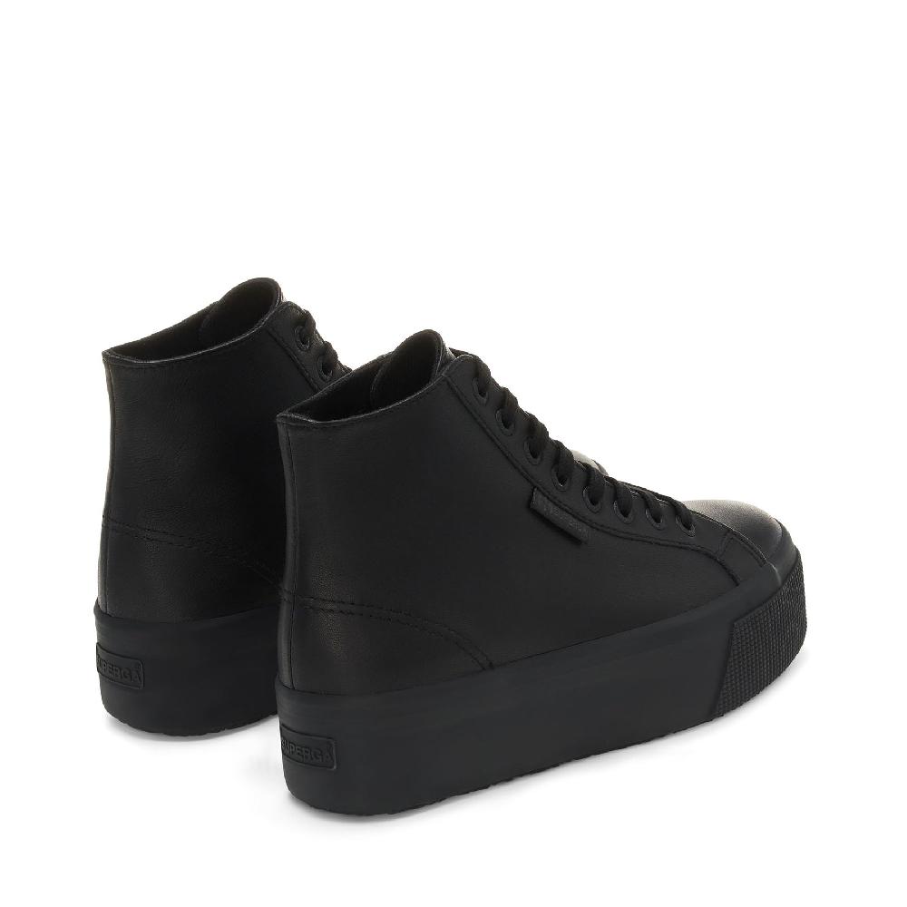 Superga 2708 HI TOP NAPPATOTAL BLACK Soddisfazione Garantita