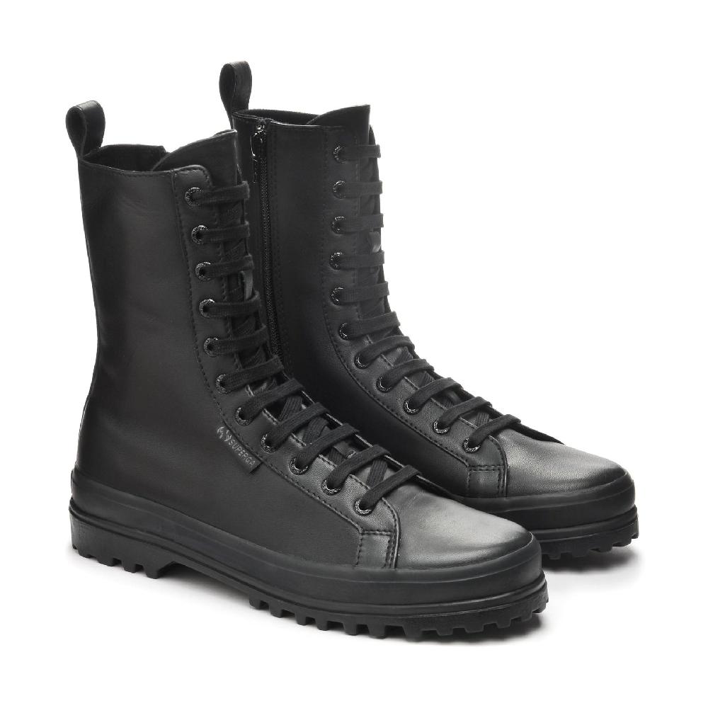 Superga 2641 ALPINA HIGH NAPPATOTAL BLACK Qualità Garantita