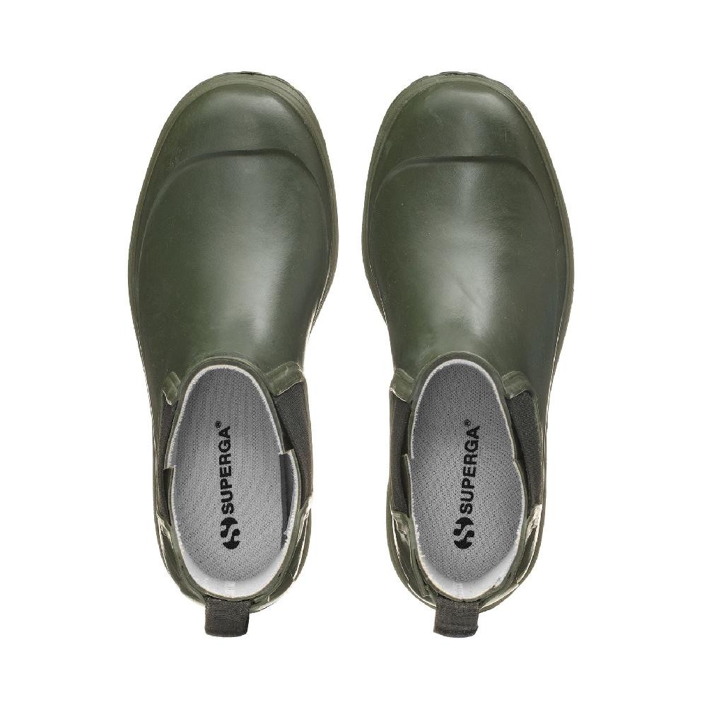 Superga 798 RUBBER BOOTSGREEN SHERWOOD-BLACK Negozi Online