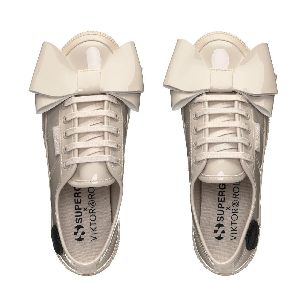Superga 2750 VEGAN PATENT MATERIALBEIGE Nuova