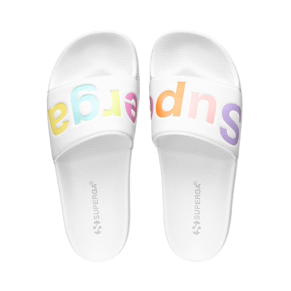 Superga 1908 SLIDES POLYSOFTWHITE-MULTICOLOR Negozio online di fabbrica