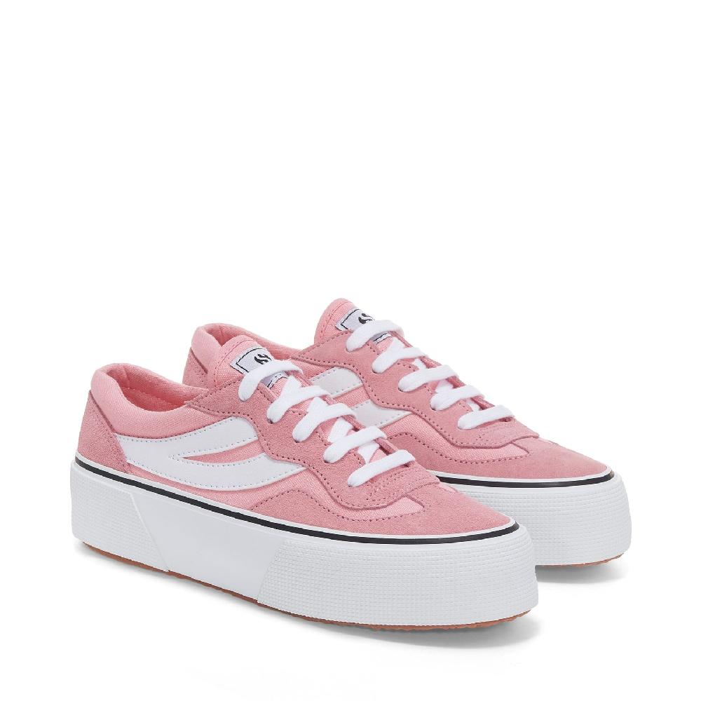 Superga 3041 REVOLLEY COLORBLOCK PLATFORMPINK-WHITE Shopping online