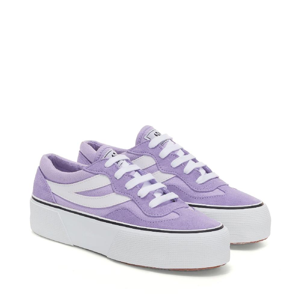Superga 3041 REVOLLEY COLORBLOCK PLATFORMVIOLET LILLA-WHITE Offerta esclusiva