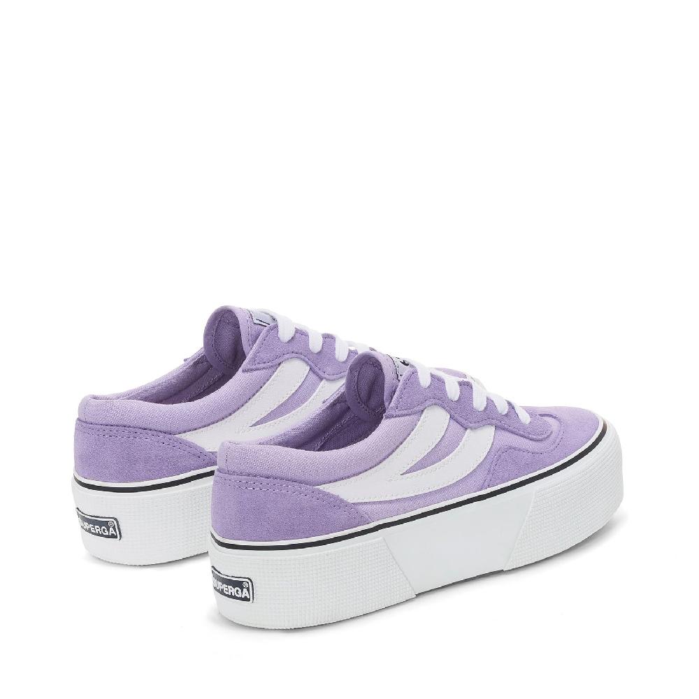 Superga 3041 REVOLLEY COLORBLOCK PLATFORMVIOLET LILLA-WHITE Offerta esclusiva