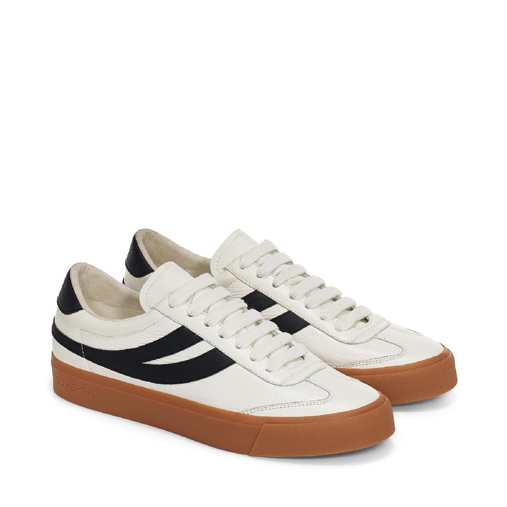 Superga 4834 CLUB S SWALLOWWHITE-BLACK-GUM Smaltimento dello stoccaggio