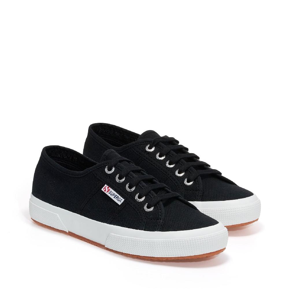 Superga 2750-COTU CLASSICBLACK-FWHITE Super Saving Price