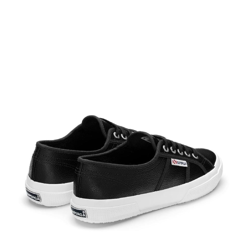 Superga 2750 TUMBLED LEATHERBLACK Fino al 50% di sconto