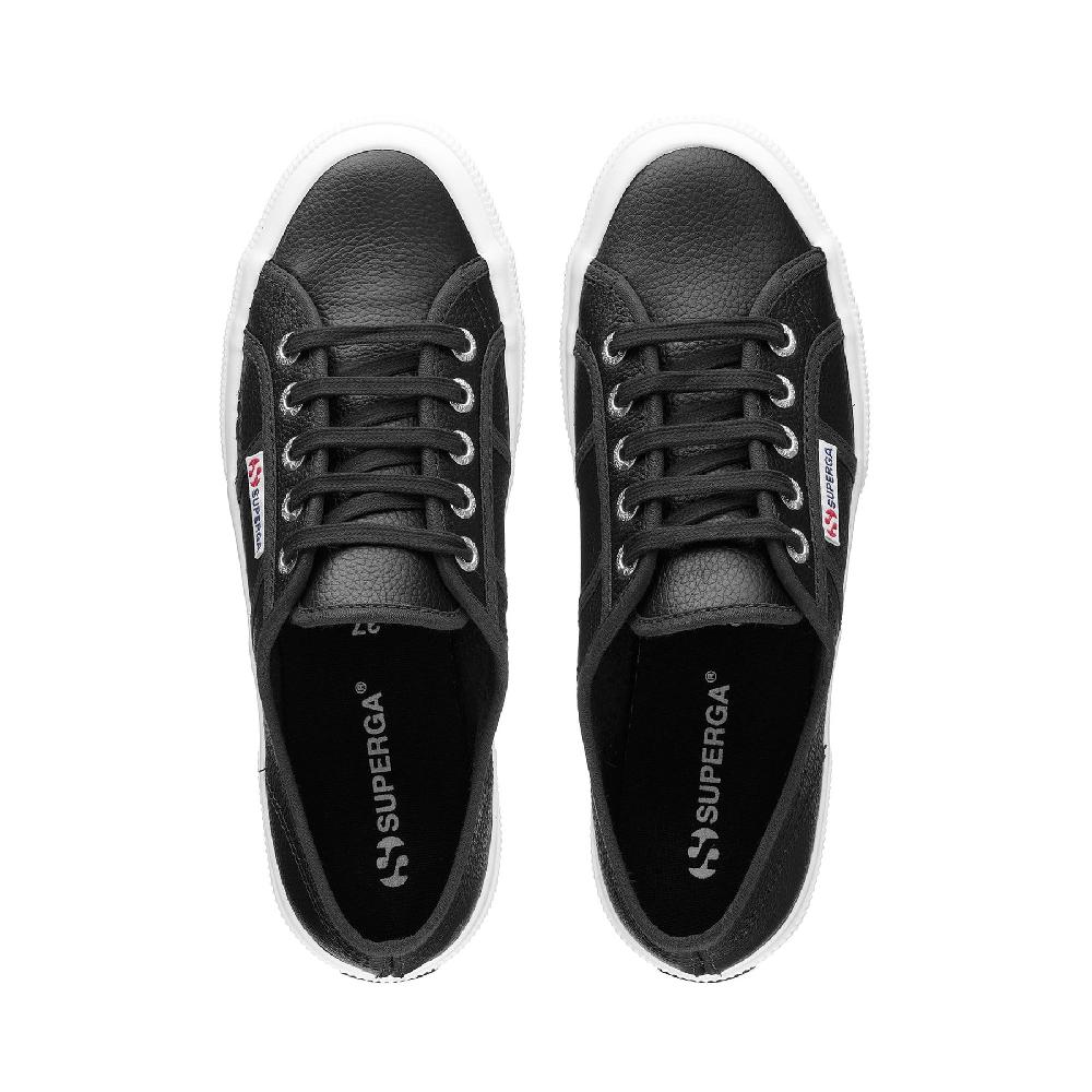 Superga 2750 TUMBLED LEATHERBLACK Fino al 50% di sconto