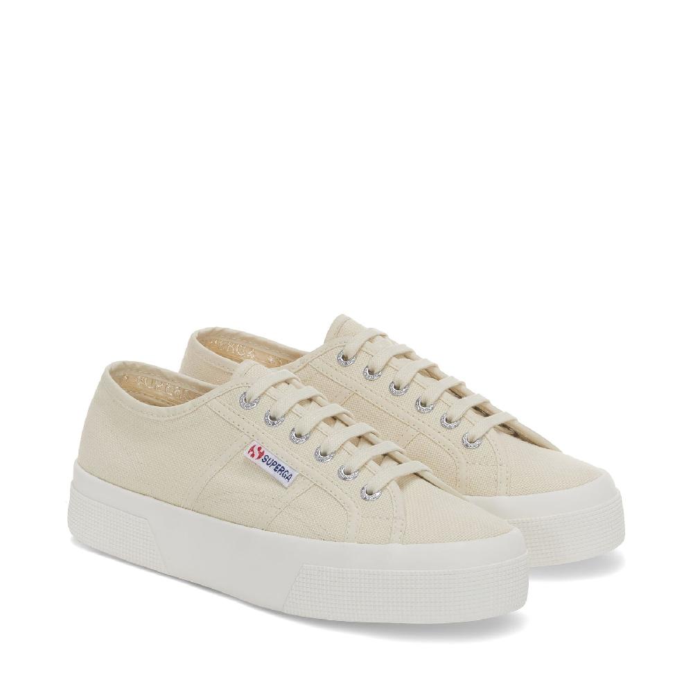 Superga 2740 PLATFORMBEIGE LT EGGSHELL-F AVORIO Solo un giorno rimasto