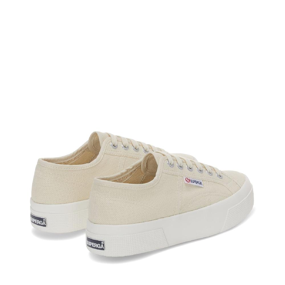 Superga 2740 PLATFORMBEIGE LT EGGSHELL-F AVORIO Solo un giorno rimasto