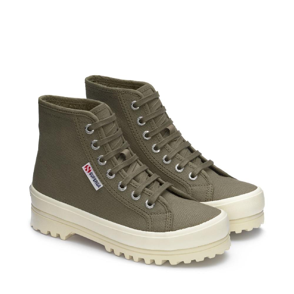 Superga 2341 ALPINAGREEN SAFARI-F AVORIO Italy