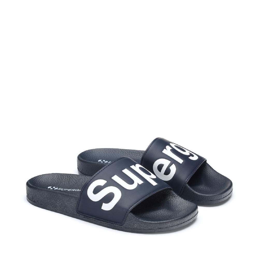 Superga 1908 SLIDES POLYSOFTBLUE NAVY-WHITE Promozione