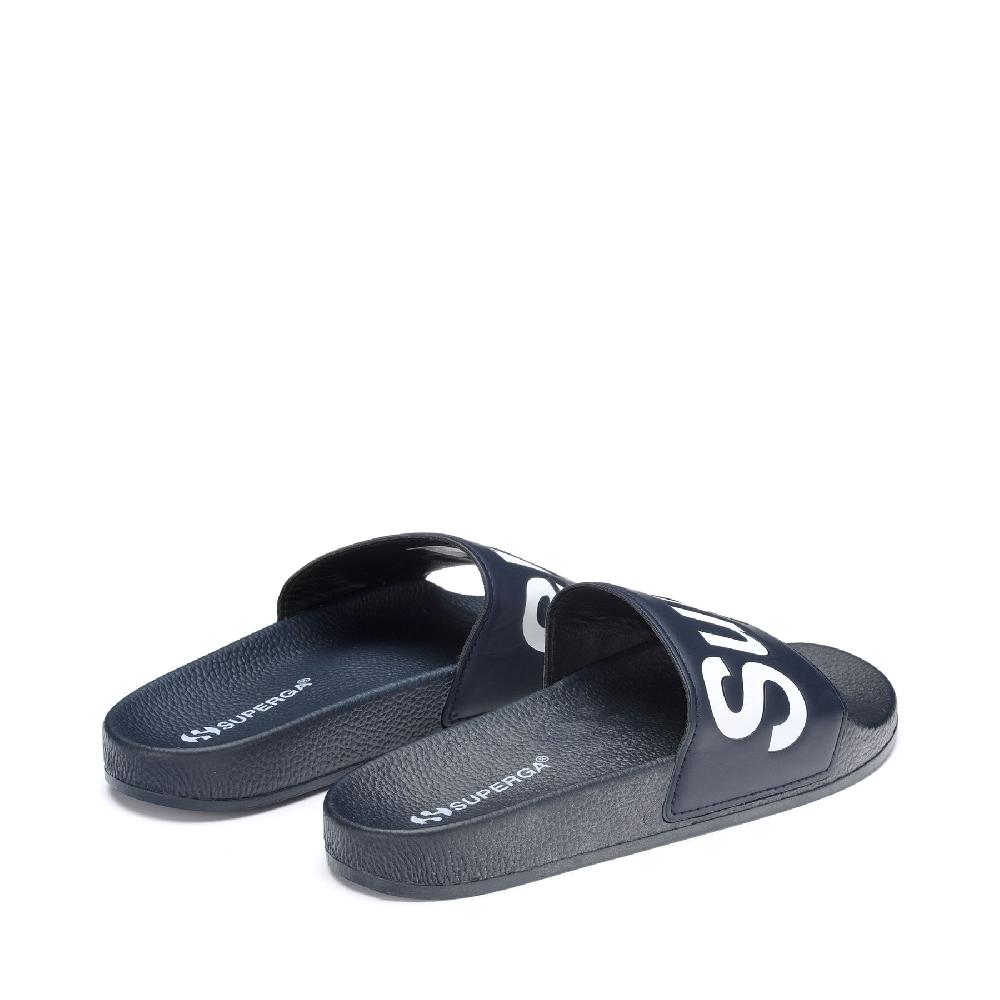 Superga 1908 SLIDES POLYSOFTBLUE NAVY-WHITE Promozione