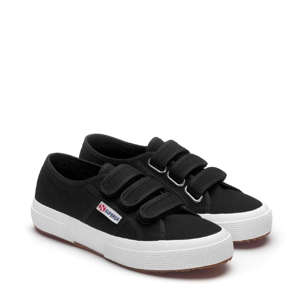 Superga 2750-COT3STRAPUBLACK-FWHITE Qualità Garantita