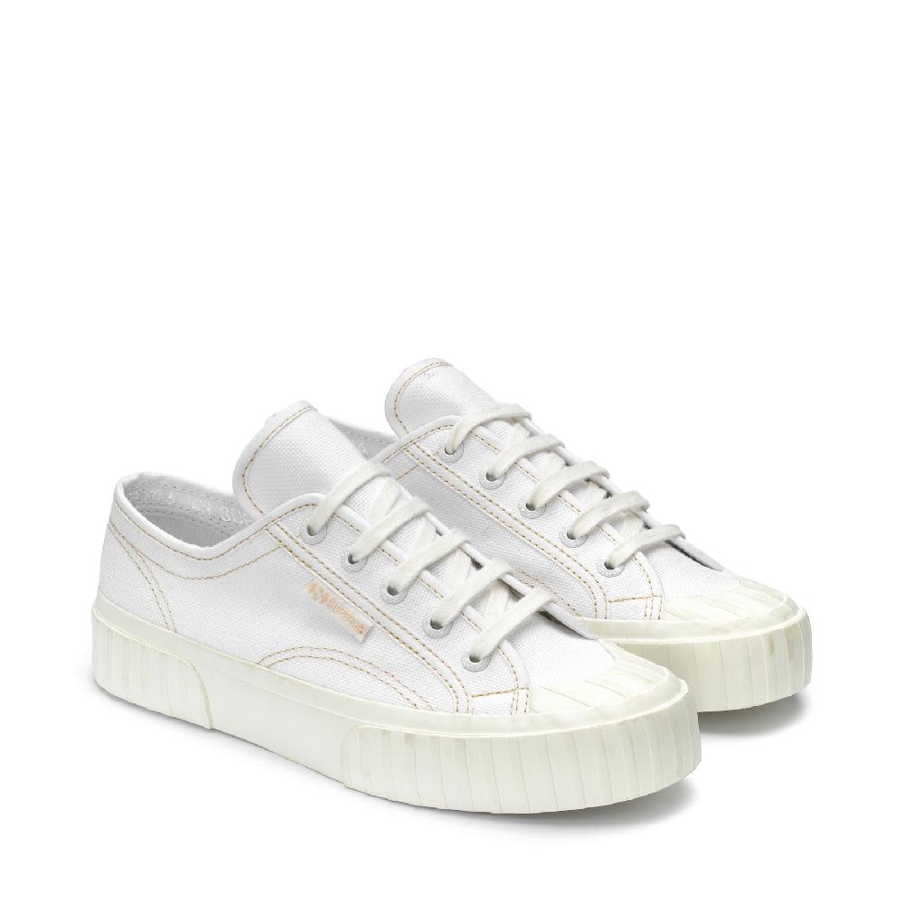 Superga 2630 STRIPEWHITE-BEIGE LT Vendita calda