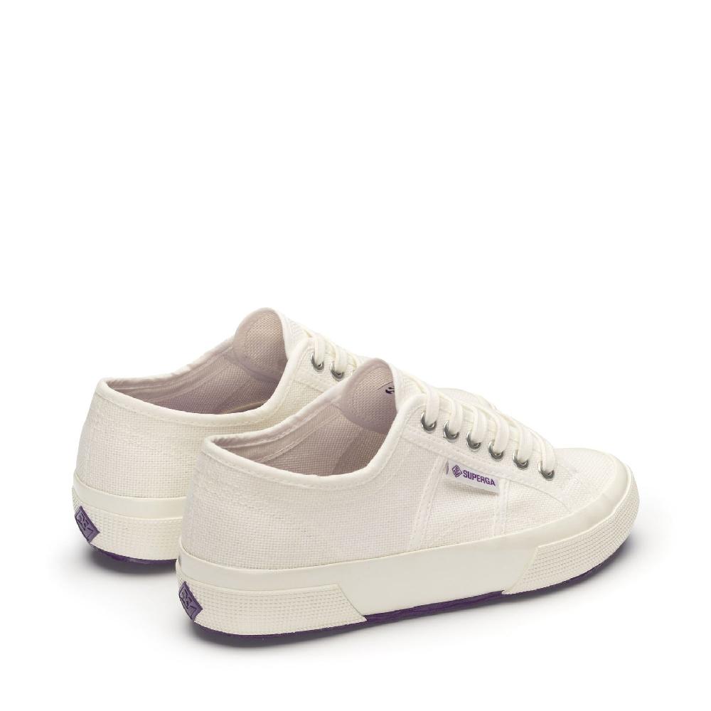 Superga 2750 OG FIORENTINAWHITE AVORIO-PURPLE Bestseller