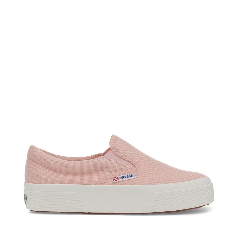 Superga 2740 PLATFORM SLIPONPINK BLUSH-F AVORIO Liquidazione