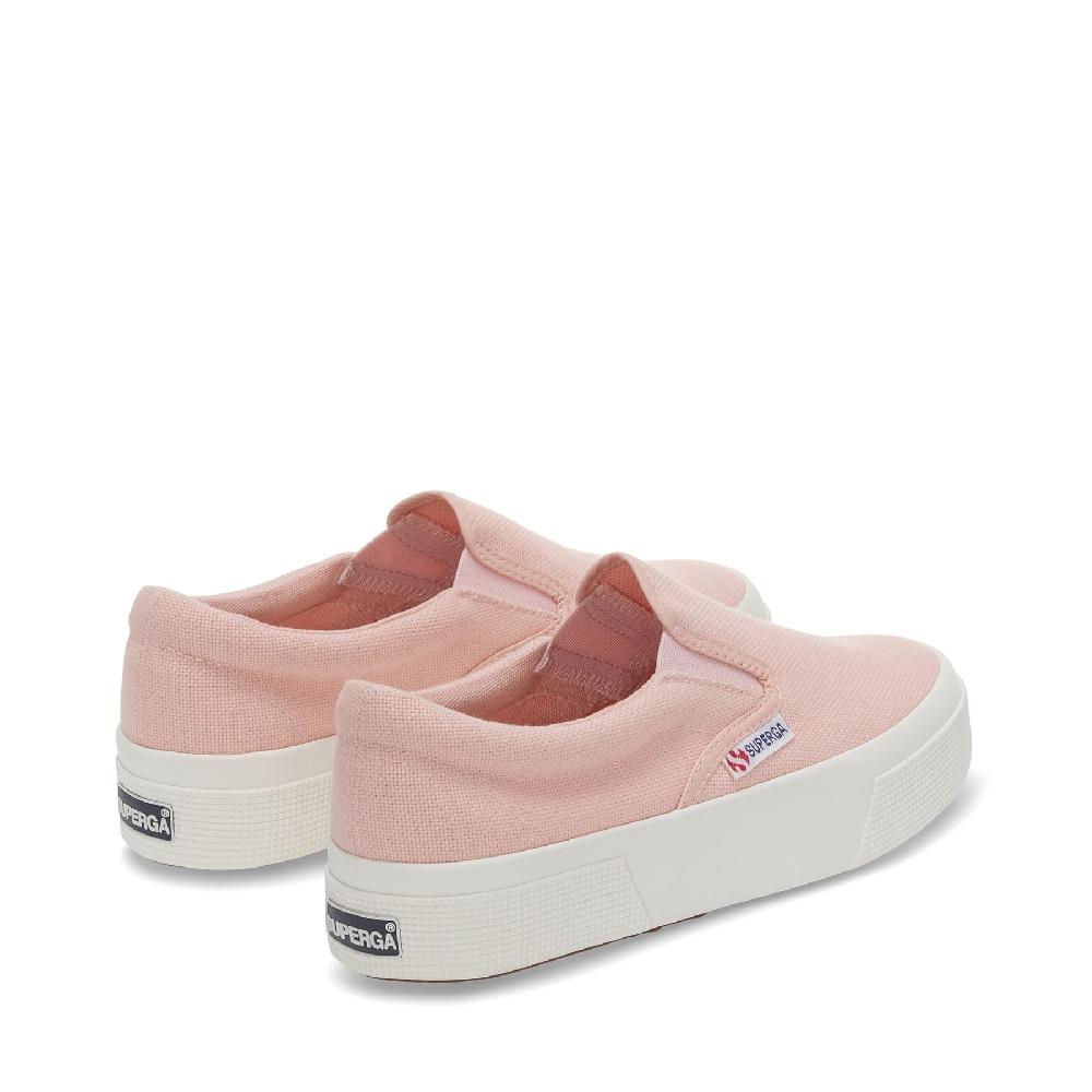 Superga 2740 PLATFORM SLIPONPINK BLUSH-F AVORIO Liquidazione