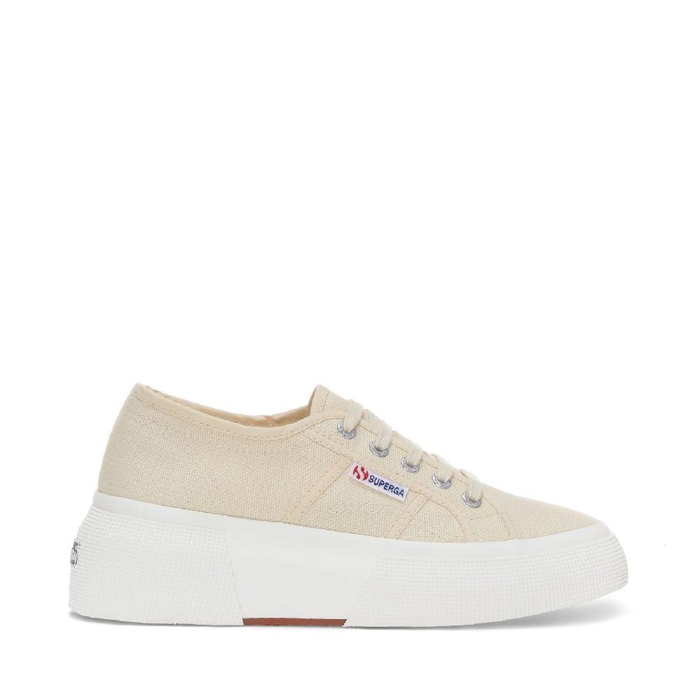 Superga 2287 BUBBLEBEIGE LT EGGSHELL-F AVORIO Offerte giornaliere