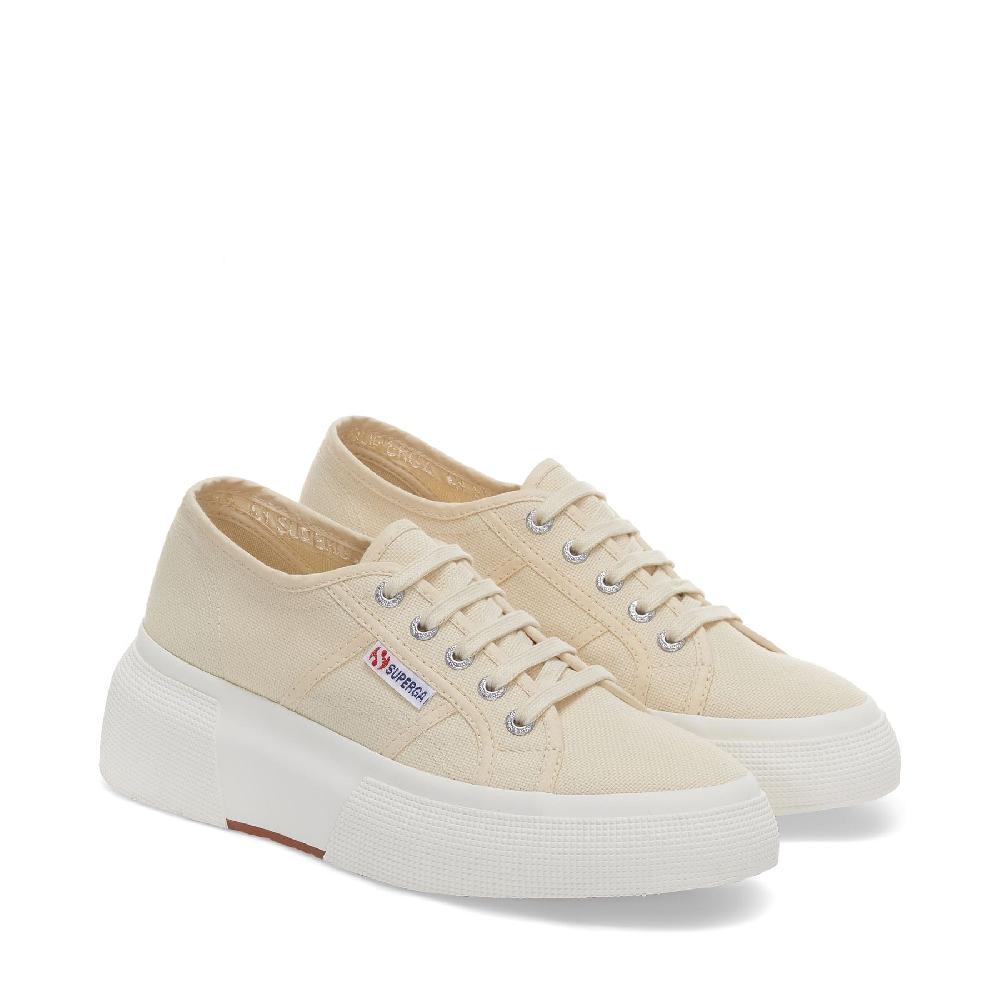 Superga 2287 BUBBLEBEIGE LT EGGSHELL-F AVORIO Offerte giornaliere