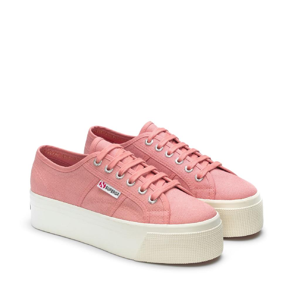 Superga 2790 PLATFORMPINK DUSTY-F AVORIO Super sconto