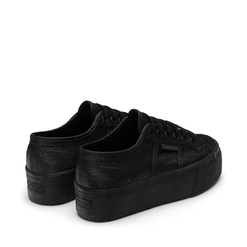 Superga 2790 PLATFORM LAMETOTAL BLACK Esporta salva