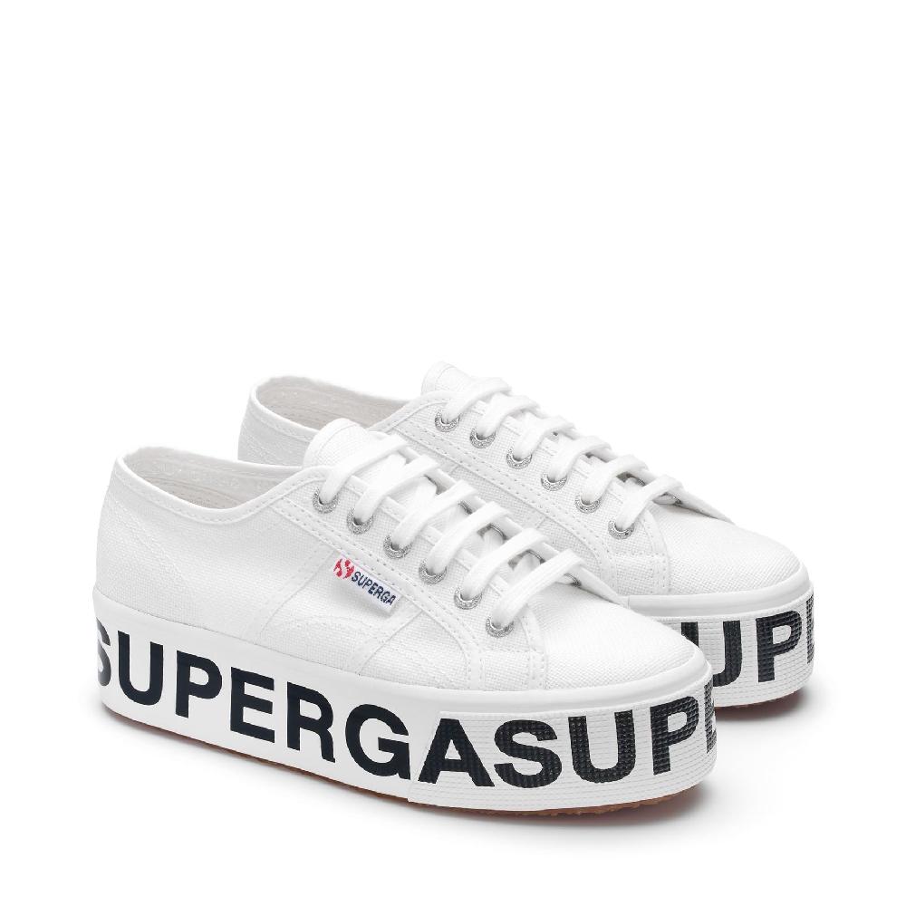 Superga 2790 PLATFORM LETTERINGWHITE Italy