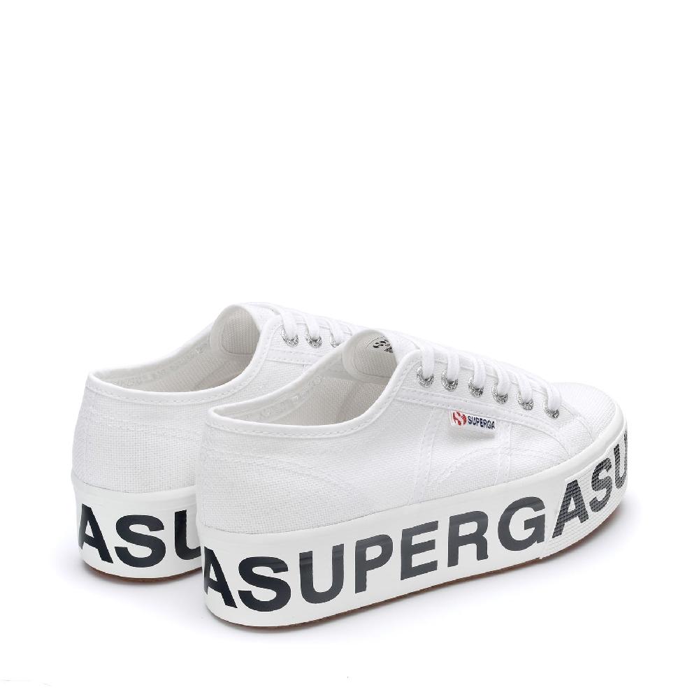 Superga 2790 PLATFORM LETTERINGWHITE Italy