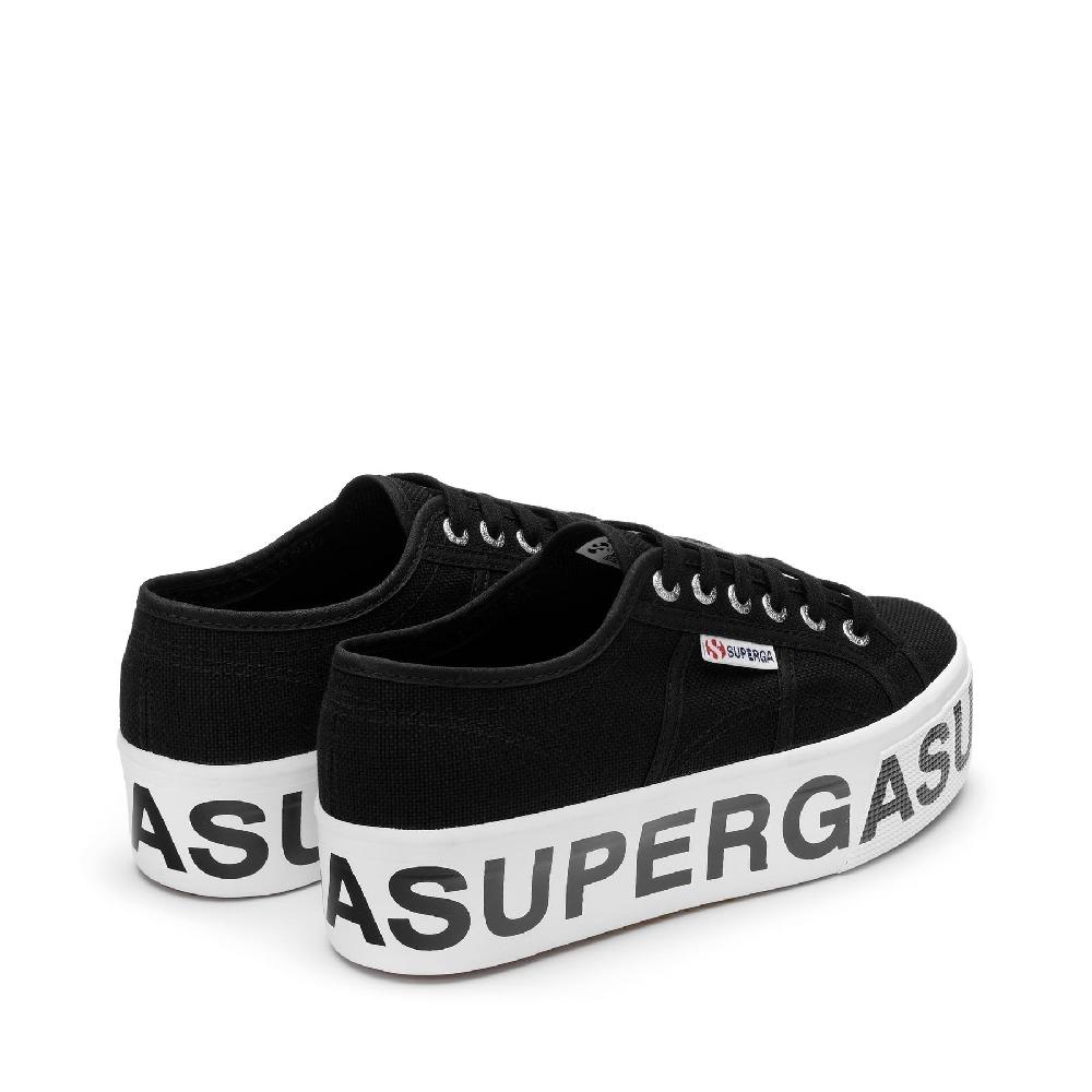 Superga 2790 PLATFORM LETTERINGBLACK Italia
