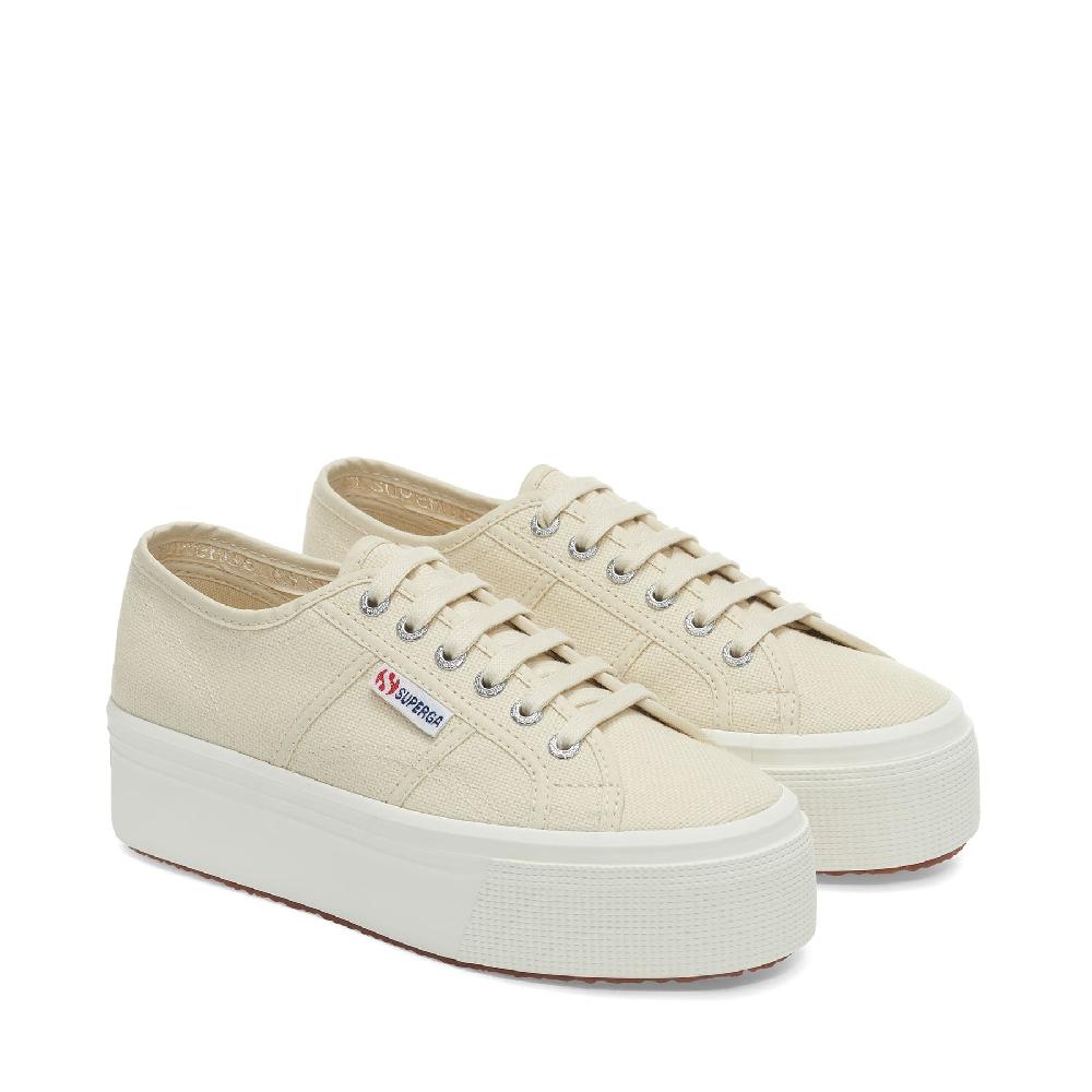 Superga 2790 PLATFORMBEIGE LT EGGSHELL-F AVORIO Pezzi Unici