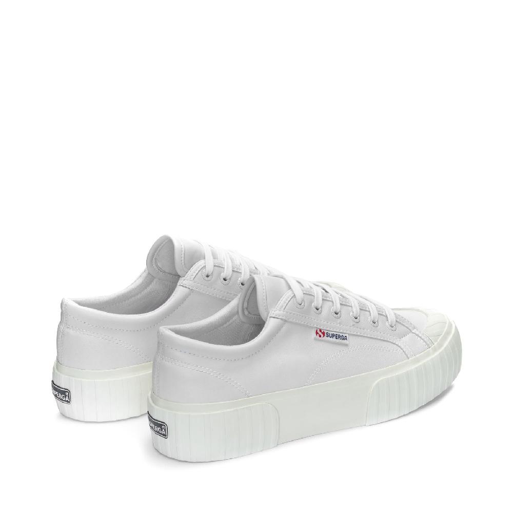 Superga 2631 STRIPE PLATFORM VEGAN MATERIALOPTICAL WHITE-FAVORIO Negozi Online