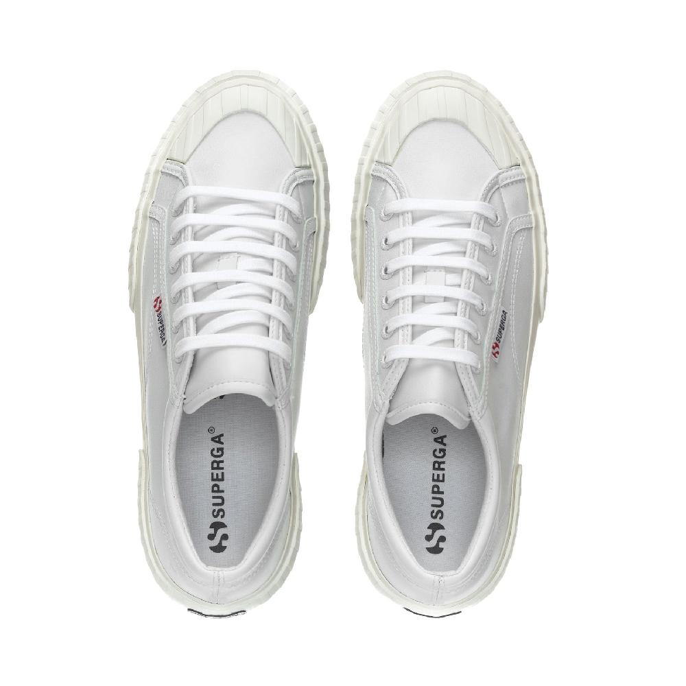 Superga 2631 STRIPE PLATFORM VEGAN MATERIALOPTICAL WHITE-FAVORIO Negozi Online