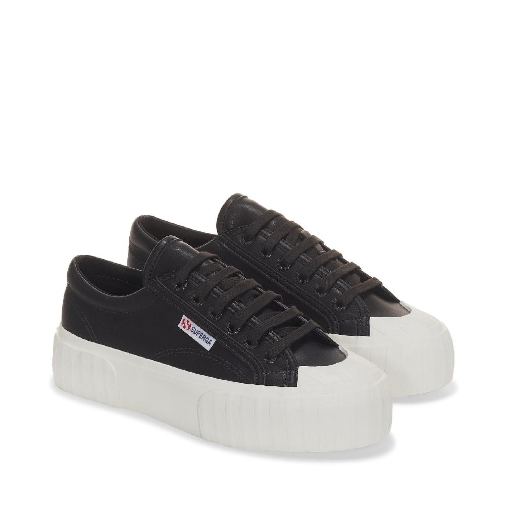Superga 2631 STRIPE PLATFORM VEGAN MATERIALBLACK BRISTOL-FAVORIO Acquista Ora
