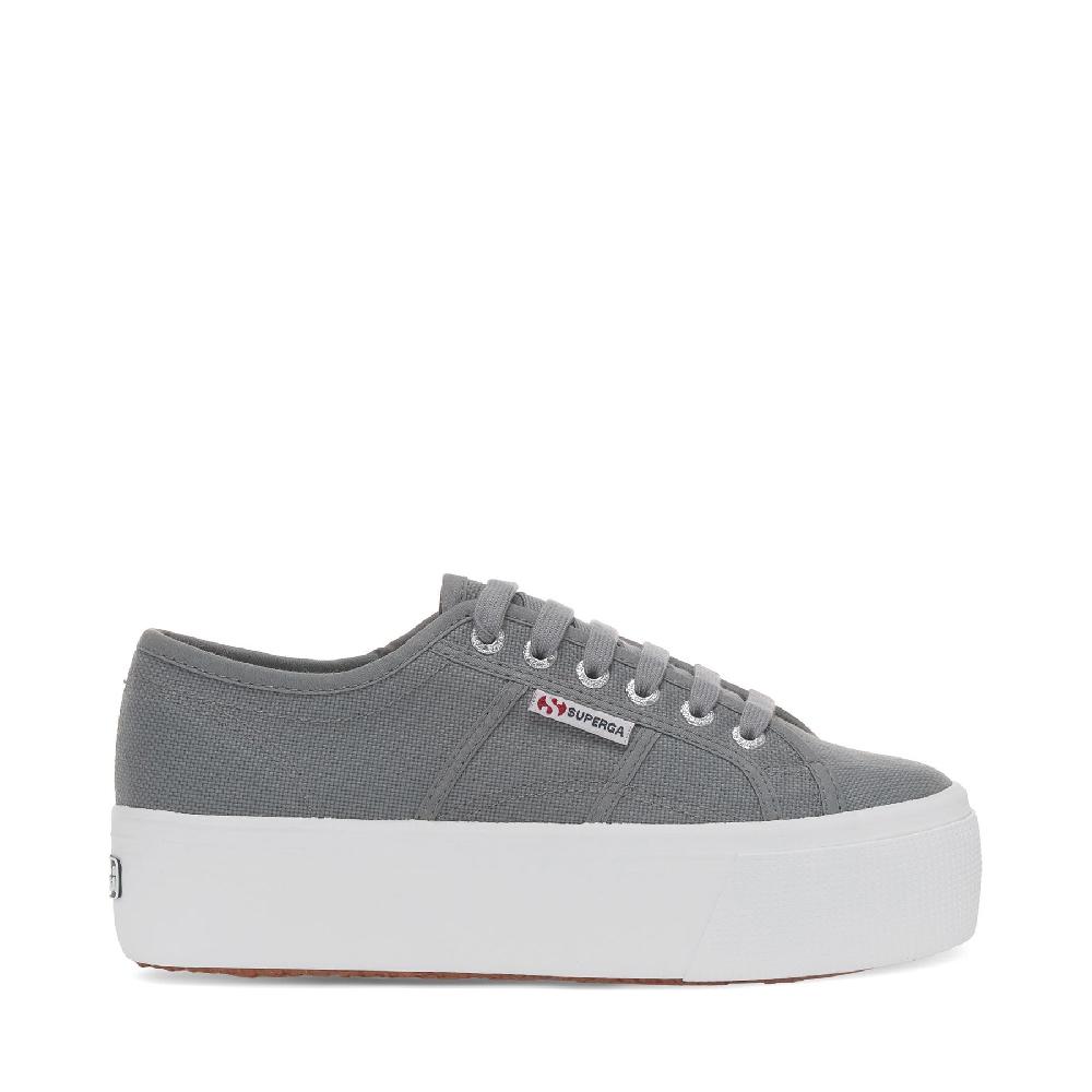 Superga 2790 PLATFORMGRAY DK SAGE Vendita calda