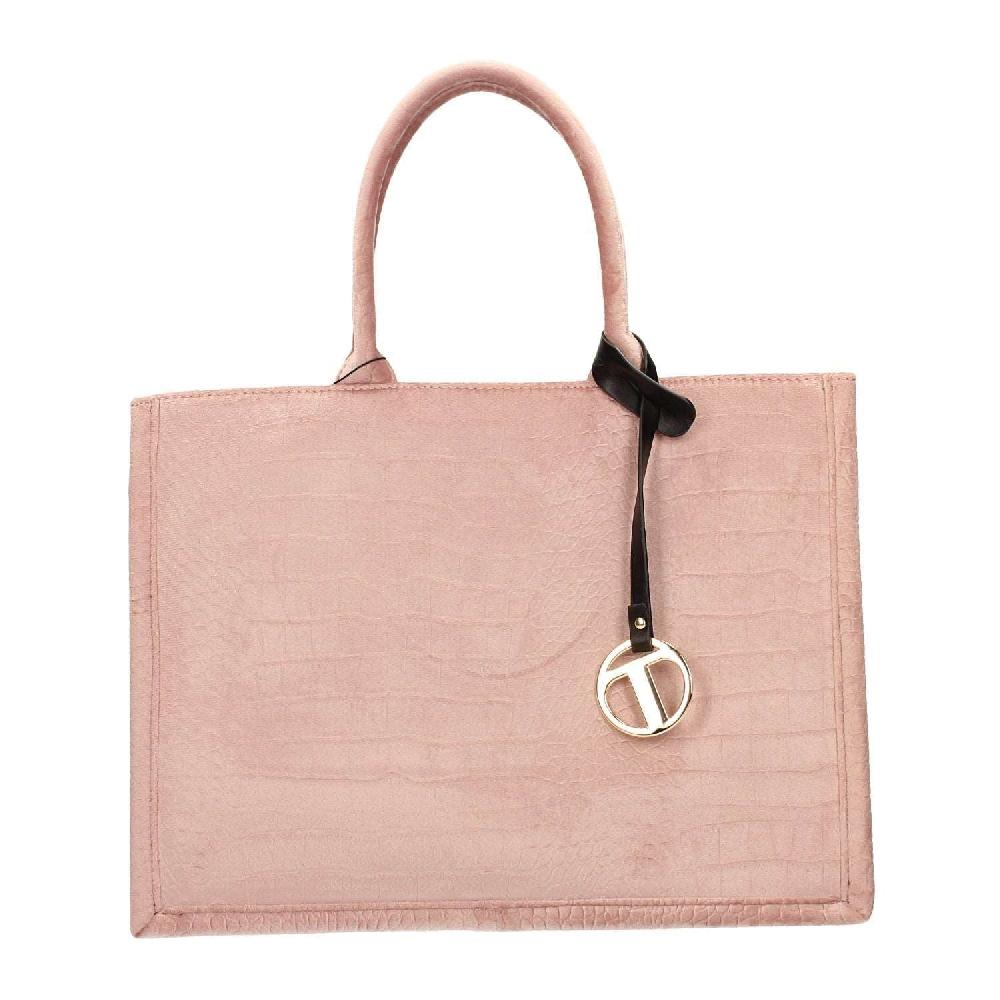 Tata Italia Borsa pied-de-poule beige e marrone Saldi