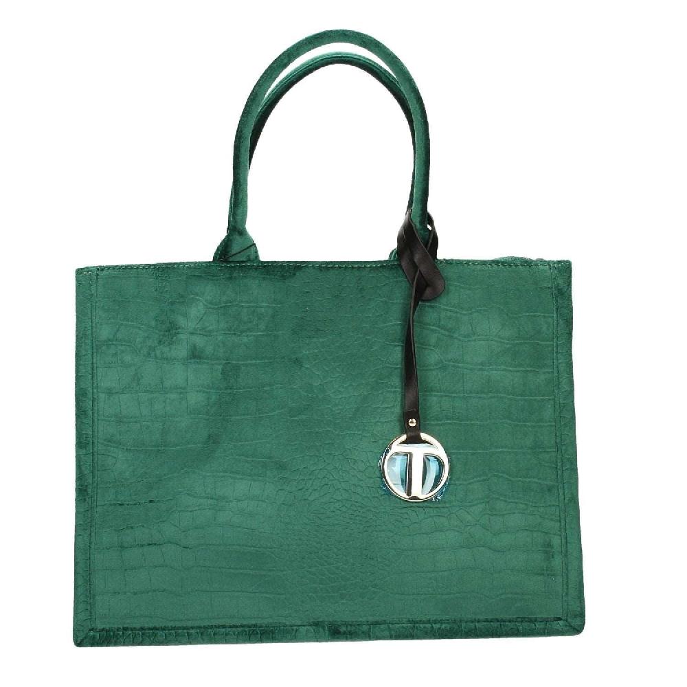 Tata Italia Borsa pied-de-poule beige e marrone Saldi