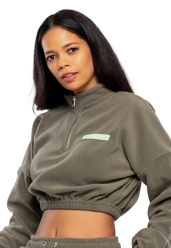 Tom Barron Completo cropped in pile oversize Vendita