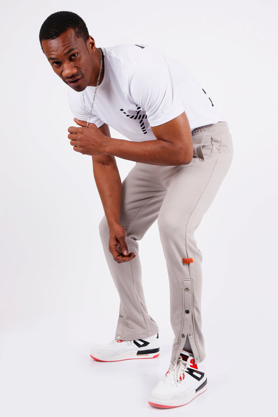 Tom Barron Pantaloni della tuta Luxe Milano con bottoni a pressione laterali Sconto