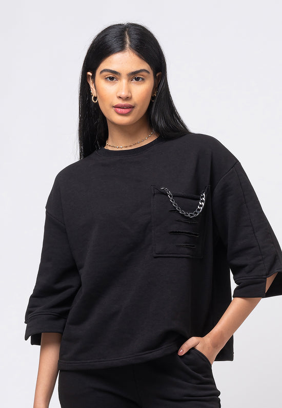 Tom Barron Tuta a catena Runway Luxe Nuovo