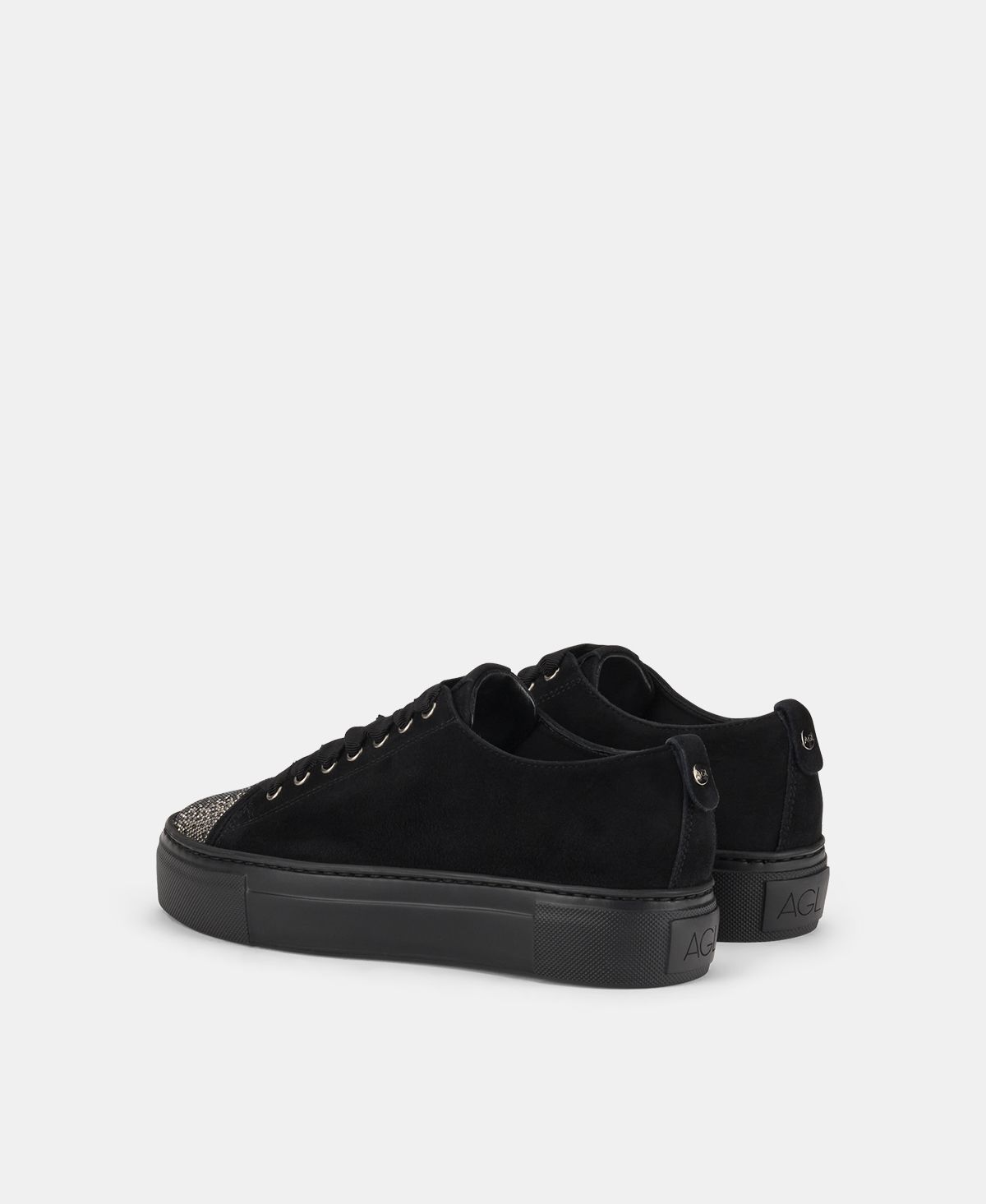 Agl Sneaker con puntina di strass Nero Vananda Crystal In Linea