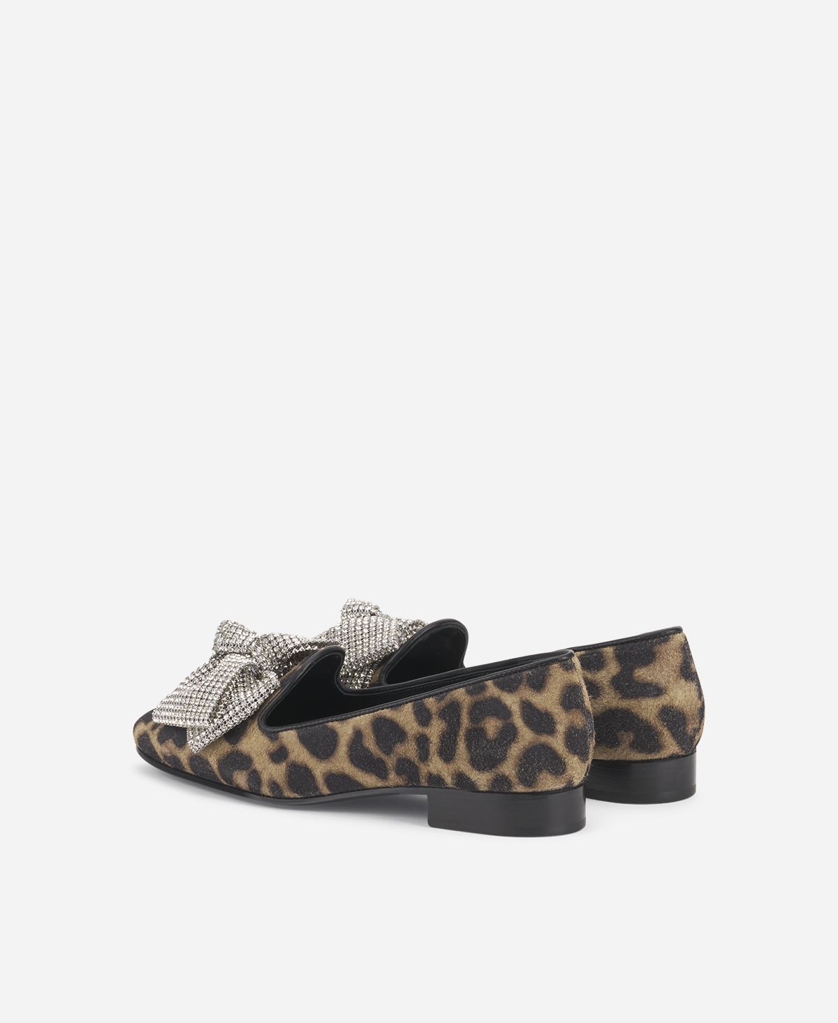 Agl Loafer con fiocco Stampa leopard Costanza Ribbon Qualità