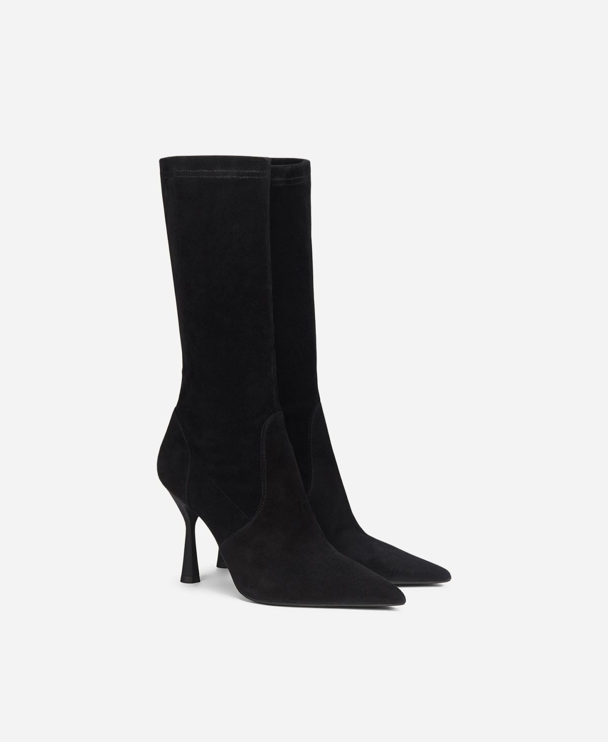 Agl Stivaletto in velour Nero LETIZIA BOOTIE Super Saving Price